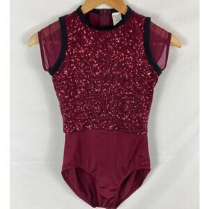 Weissman Sequin Beaded Bodysuit Size S Adult